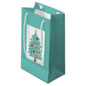 Sac Cadeau Arbre Mignon (Seafoam) (Devant Angle)