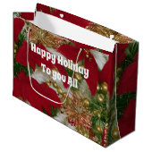 Sac cadeau arrière - plan festif (Devant Angle)