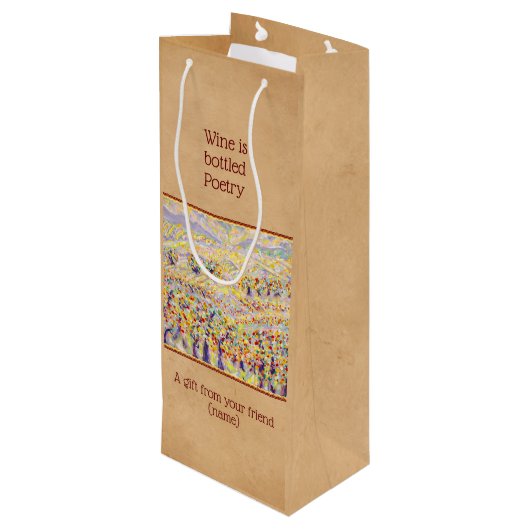 Sac cadeau Art Wine (Dos Angle)