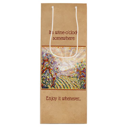 Sac cadeau Art Wine (Devant)