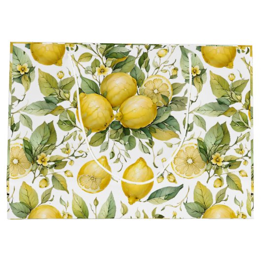 Sac cadeau au citron cool (Dos)