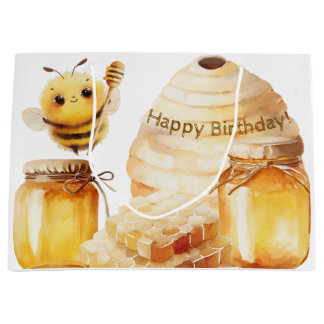 Sac cadeau aux abeilles