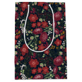 Sac cadeau aux fleurs d'hiver (Devant)