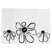 Sac cadeau aux fleurs modernes (Dos)