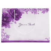 Sac cadeau aux fleurs violettes (Devant)