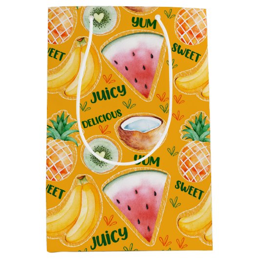 Sac cadeau aux fruits tropicaux (Devant)