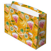 Sac cadeau aux fruits tropicaux (Dos Angle)