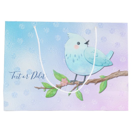 Sac cadeau aux oiseaux bleus (Dos)