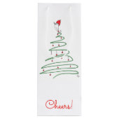 Sac cadeau aux oiseaux de Noël (Dos)