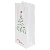 Sac cadeau aux oiseaux de Noël (Devant Angle)