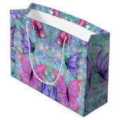 Sac cadeau aux papillons colorés - Printemps (Dos Angle)