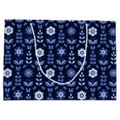 Sac cadeau aux papillons de fleurs scandinaves (Dos)