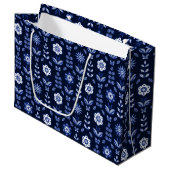 Sac cadeau aux papillons de fleurs scandinaves (Devant Angle)