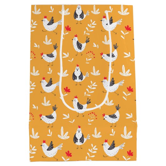 Sac cadeau aux poulets amusant (Dos)
