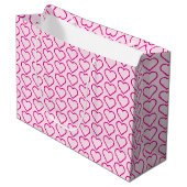 Sac cadeau avec cœurs (Devant Angle)