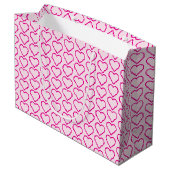 Sac cadeau avec cœurs (Dos Angle)