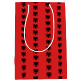 Sac cadeau avec drapeau d'Albanie (Devant)