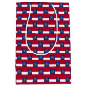 Sac cadeau avec drapeau de Géorgie, USA (Devant)