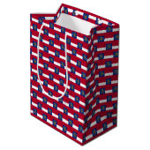 Sac cadeau avec drapeau de Géorgie, USA (Dos Angle)