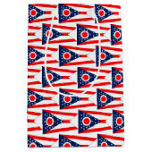 Sac cadeau avec drapeau de l'Ohio State, USA (Devant)