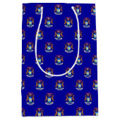 Sac cadeau avec drapeau de Michigan State, USA (Devant)