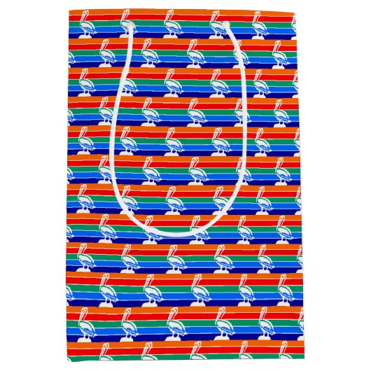 Sac cadeau avec drapeau de Saint-Pétersbourg, USA (Devant)