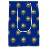 Sac cadeau avec drapeau du New Hampshire, USA (Dos)