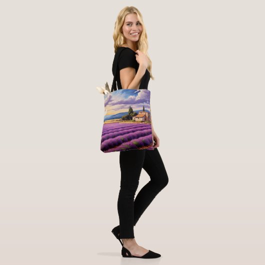 Sac cadeau avec lavande (Sur le modèle)