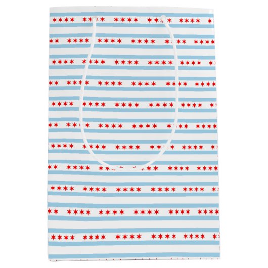 Sac cadeau avec le drapeau de Chicago, USA (Devant)