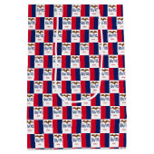 Sac cadeau avec le drapeau de l'Iowa, USA (Dos)