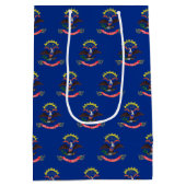 Sac cadeau avec le drapeau du Dakota du Nord, USA (Dos)