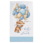Sac cadeau Baby shower Bear Blue Balloons (Dos)