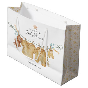 Sac cadeau Baby shower Boho Clothesline