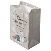 Sac cadeau Baby shower d'hiver (Devant Angle)