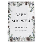 Sac cadeau Baby shower d'hiver (Dos)