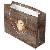 Sac cadeau Baby shower pour animaux de bois (Dos Angle)