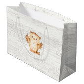 Sac cadeau Baby shower pour animaux de bois (Dos Angle)