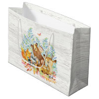Sac cadeau Baby shower pour animaux de bois