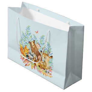 Sac cadeau Baby shower pour animaux de bois
