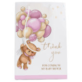 Sac cadeau Baby shower pour bear Pink Balloons (Devant)
