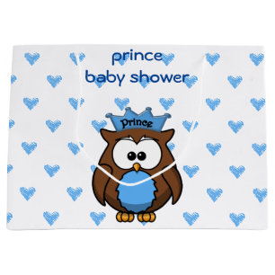 sac cadeau baby shower prince owl