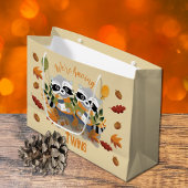 Sac cadeau Baby shower Twin Raccoons