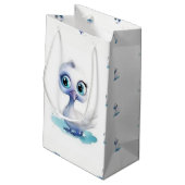 Sac Cadeau Bébé Canard Blanc Mignon (Dos Angle)