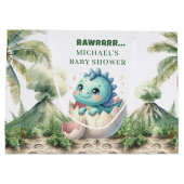 Sac Cadeau Bébé Dino Naissance Imminente Décoratio (Dos)