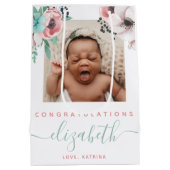 Sac cadeau bébé nouveau-né fille (Dos)