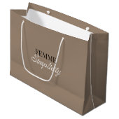 Sac cadeau beige (Devant Angle)