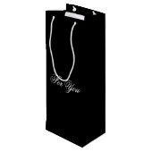 Sac cadeau Black Classy Designer Vin (Dos Angle)