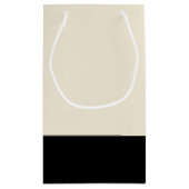 Sac cadeau Black & Eggshell White Color Block (Dos)