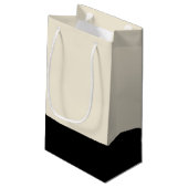 Sac cadeau Black & Eggshell White Color Block (Dos Angle)