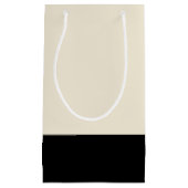 Sac cadeau Black & Eggshell White Color Block (Devant)